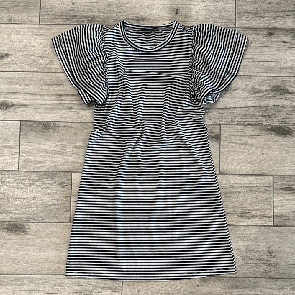 Striped Black and White Dress